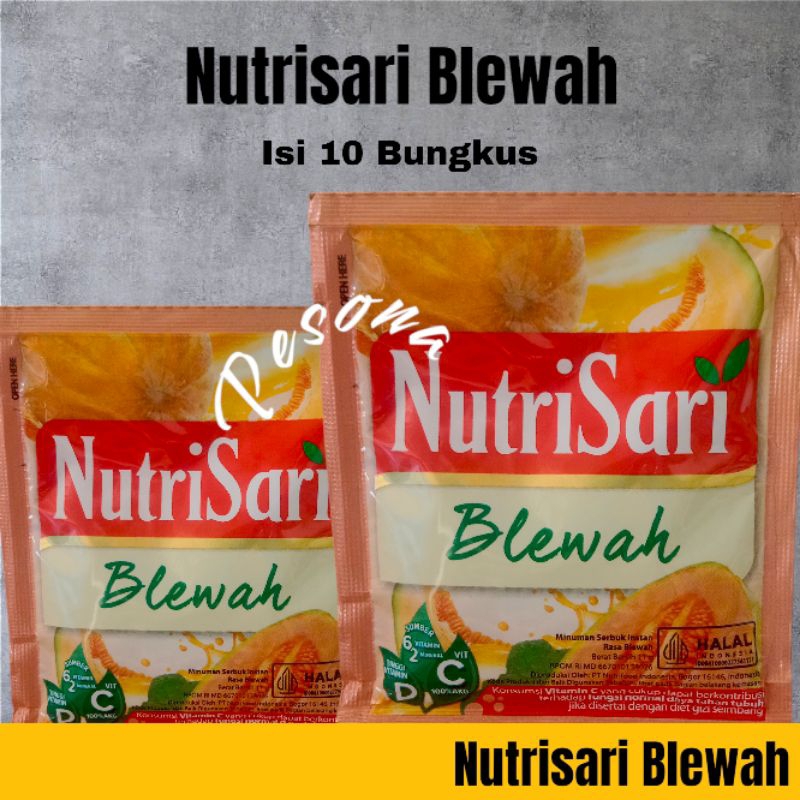 

Nutrisari Blewah 1 renceng 10 bungkus Nutrisari belewah es blewah minuman seger