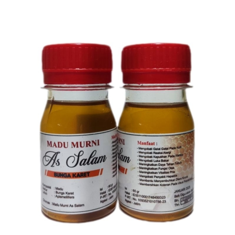 

Madu Murni As Salam Bunga Karet.60 gr