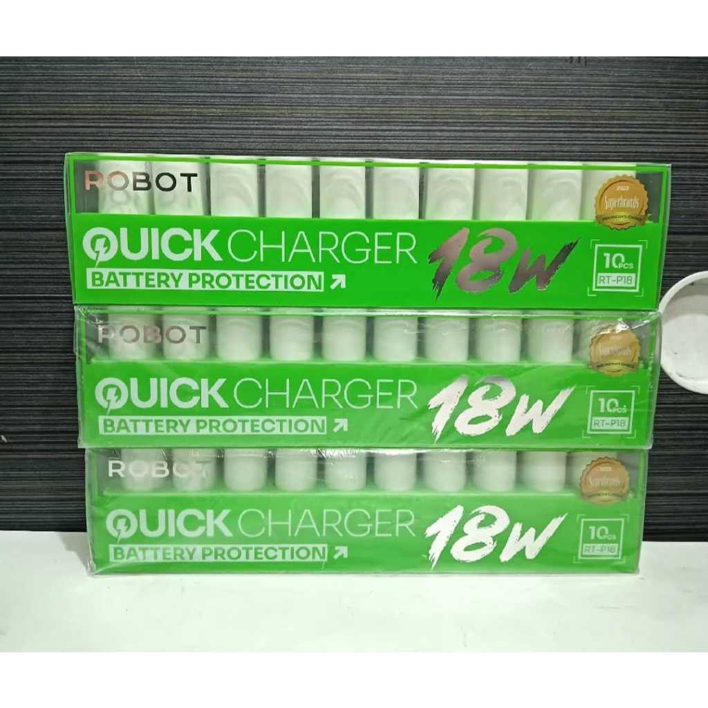 1PCS ROBOT RT-P18 / Pcs QUICK CHARGER Batok Charger Battery Protection 18W