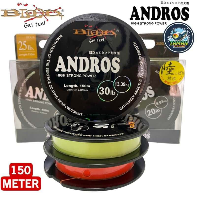 Senar Pancing Galatama Blood ANDROS 150Meter