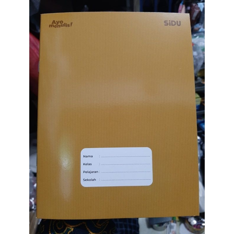 

1 BIJI- BUKU TULIS MERK SIDU ISI 40 LEMBAR