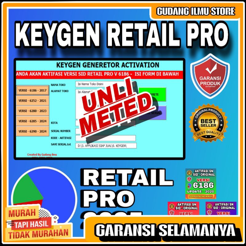 KEYGEN SID SEMUA VERSI - PROGRAM KASIR TOKO - RETAIL PRO