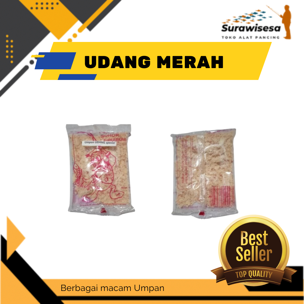 Udang Merah Sohor – Umpan Ikan Mas & Nila | Aroma Laut Kuat | Siap Pakai