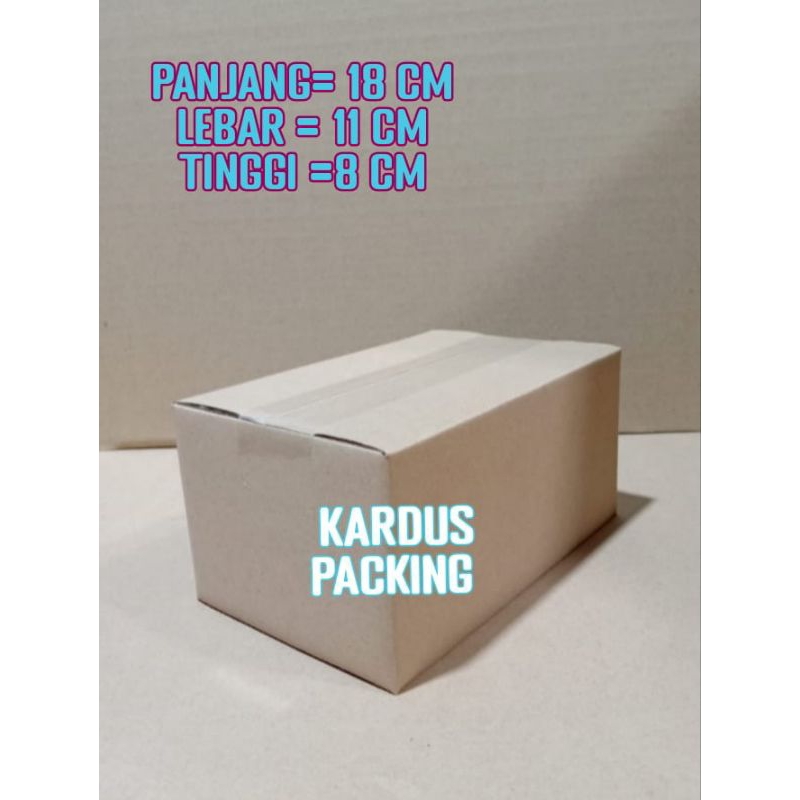 

kardus polos 18x11x8 kardus sedang kardus packing