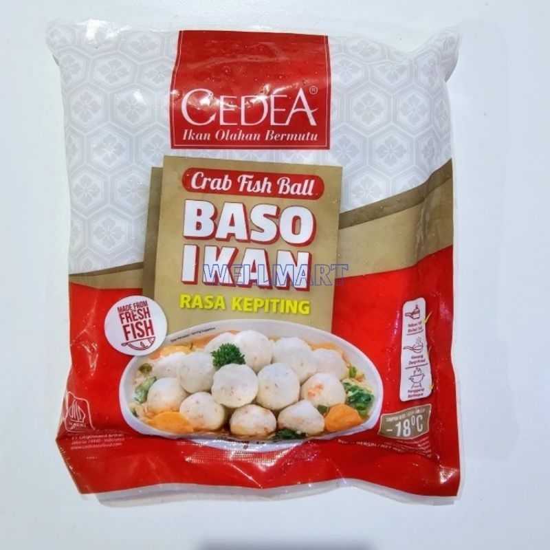 

Cedea Baso Ikan Rasa Kepiting 500gr Crab Fish Ball