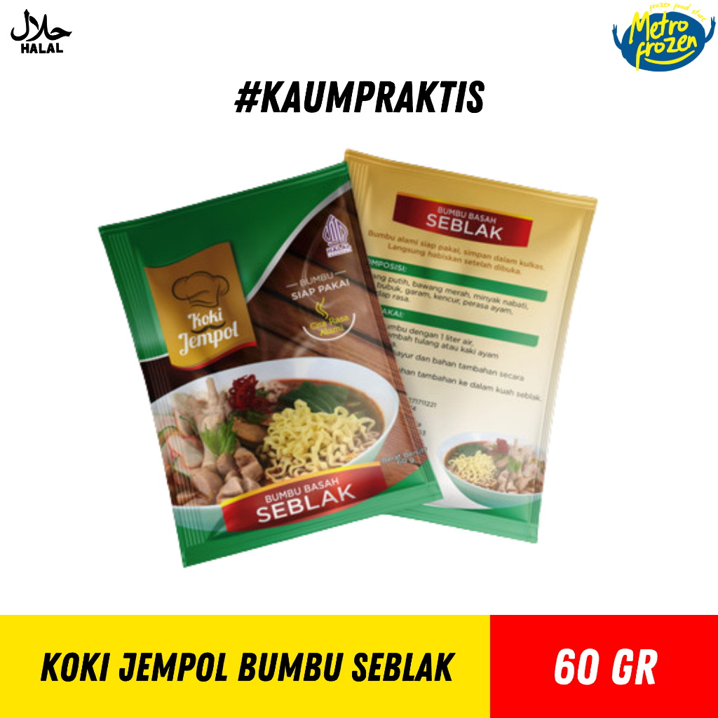 

Koki Jempol Bumbu Seblak 60gr //bumbu seblak instan //bumbu seblak instan koki jempol