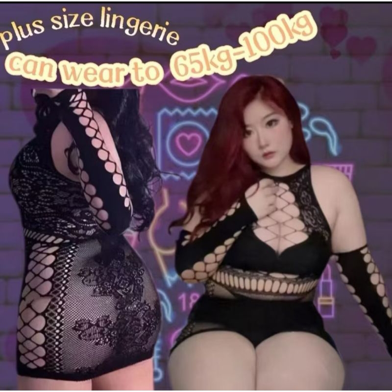 Lingerie JUMBO BIG SIZE Hot Bodysuit Jaring