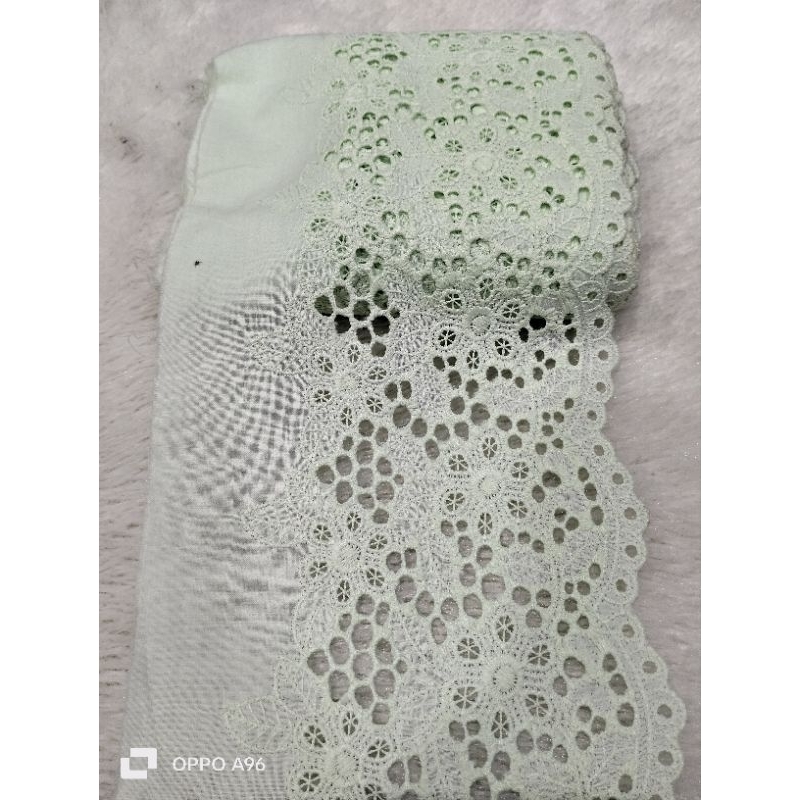 Renda katun Jepang/renda bahan katun bordir