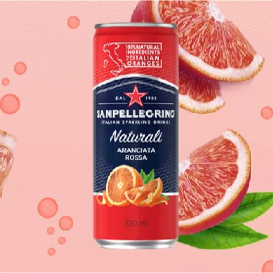

San Pellegrino Aranciata Rossa 330ml - Italian Sparkling Drink