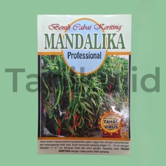 Benih Bibit cabe keriting lokal tahan Virus Mandalika 10 gr