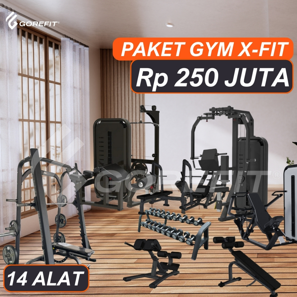 Gorefit / Alat Fitness / Paket Alat Fitness Gym Lengkap