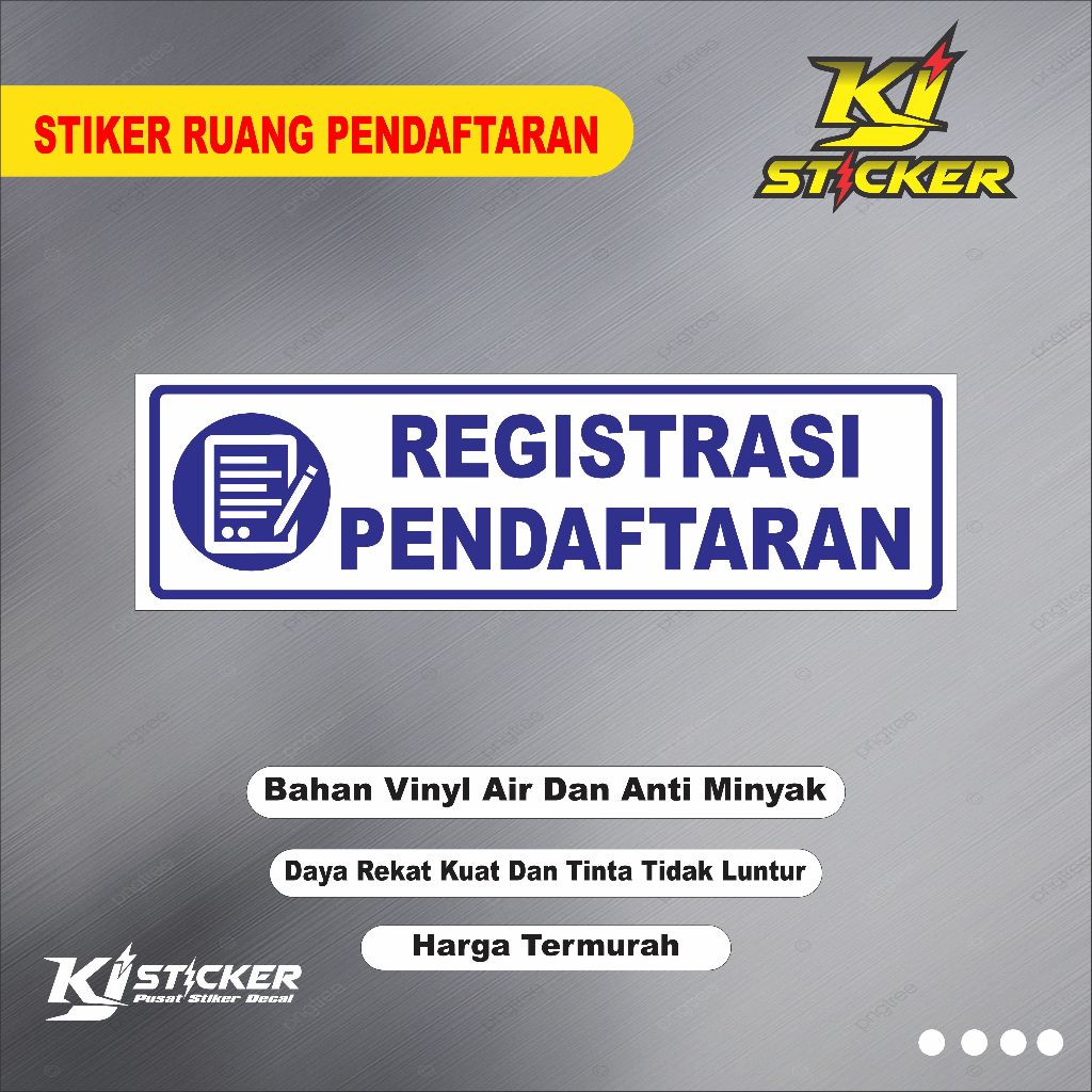 

Promo Stiker Ruang Registrasi / Stiker Pendaftaran / Registrasi Pendaftaran / Stiker Daftar / Ruang Pendaftaran
