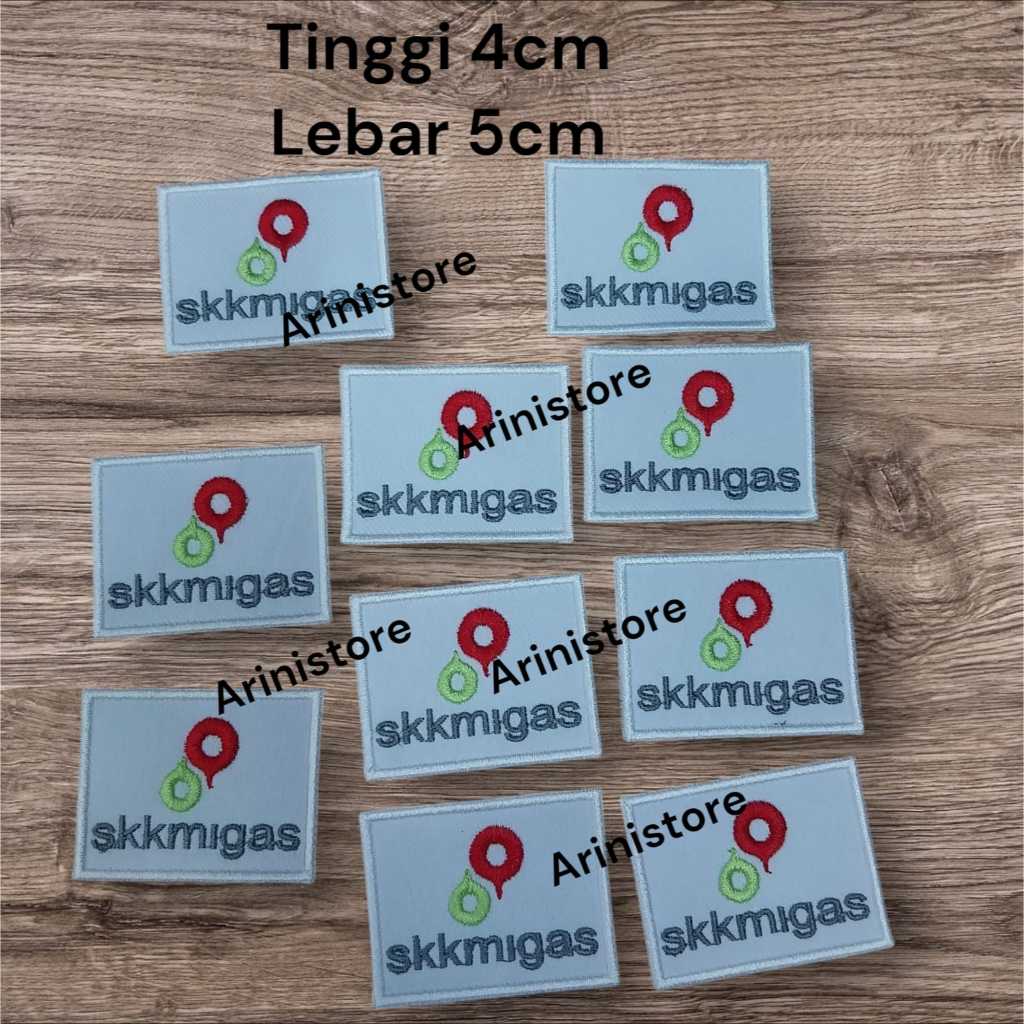 EMBLEM SKK MIGAS BORDIR KOMPUTER