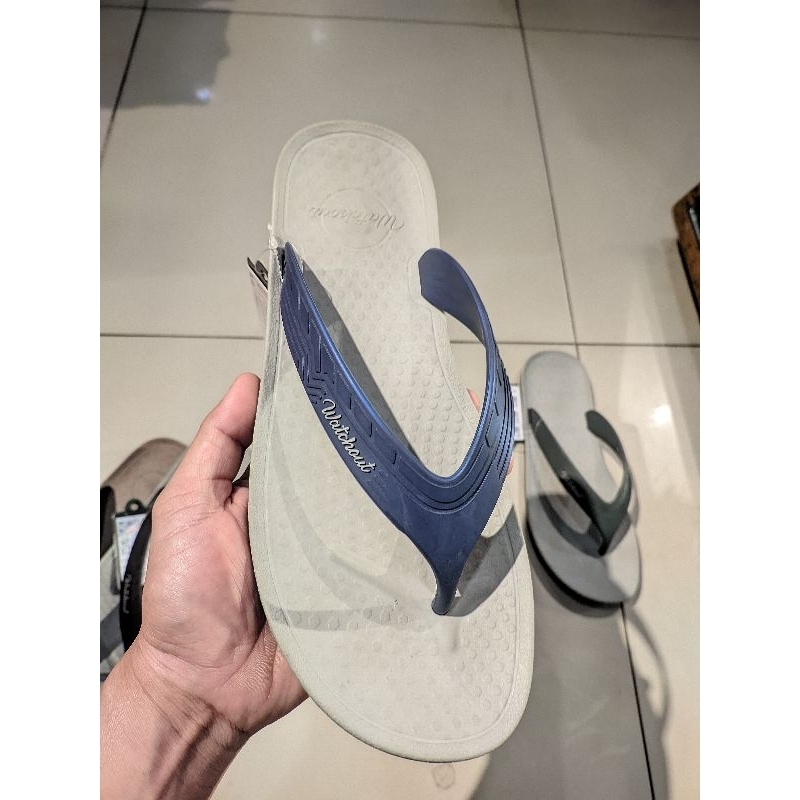 Promo Watchout Original New Sandal Flat Pria Full Karet
