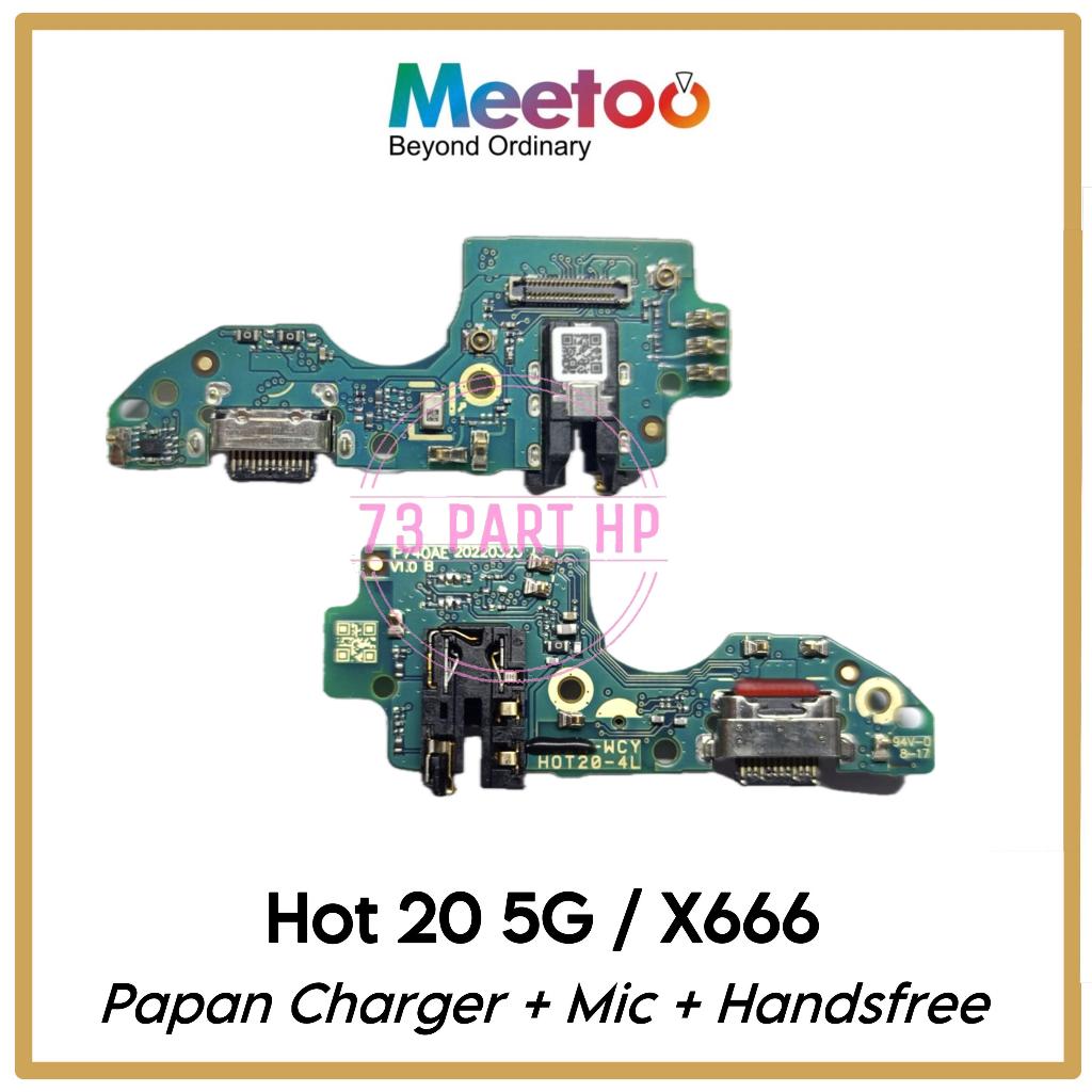 Papan Konektor PCB Charger Mic + Handsfree Infinix Hot 20 5G / X666 - Flexible Flexibel Fleksibel Fl