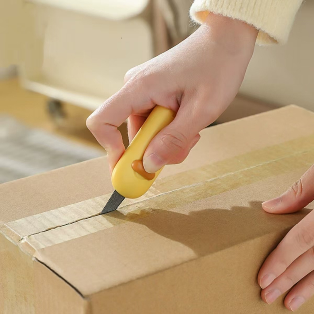 

99KHOME Pisau Karter Mini Portable Cutter Pembuka Paket Unboxing Pemotong Kertas Serbaguna K1169