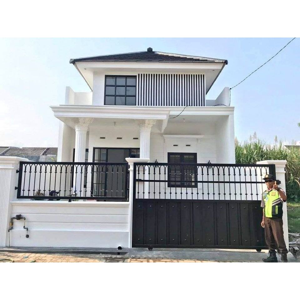 Pagar rumah klasik plat minimalis sidoarjo surabaya