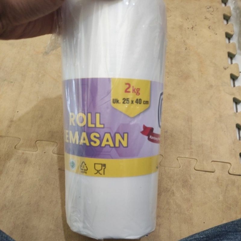 Plastik roll buah, fotocopy, dll. 25x40 2kg