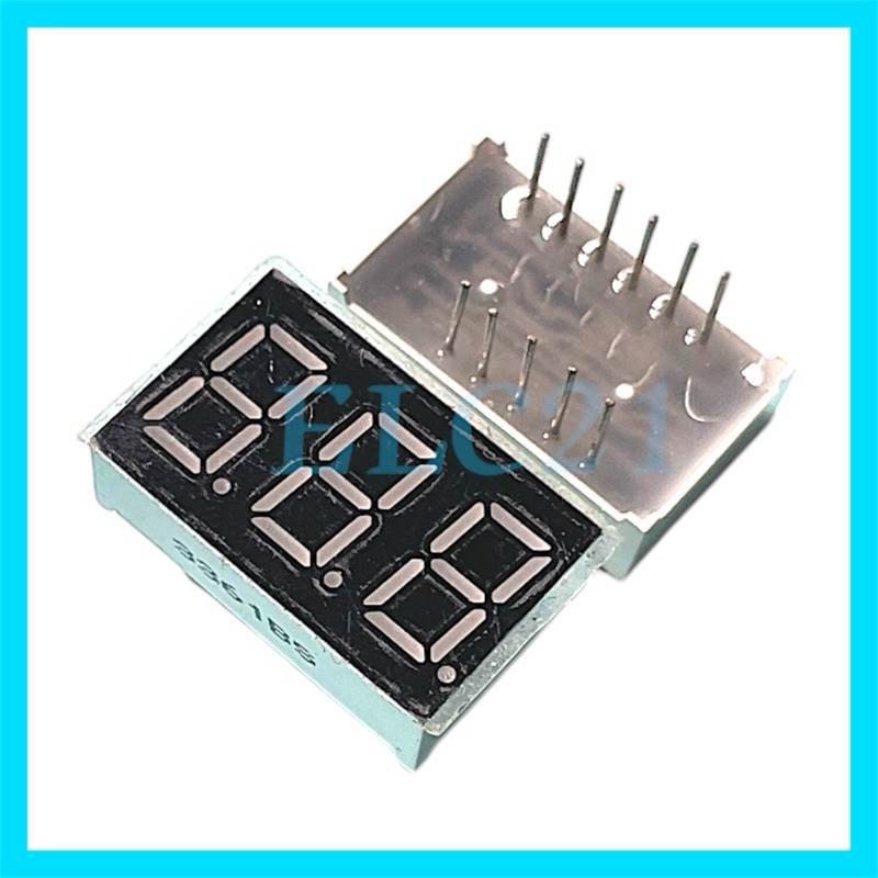 SEVEN SEGMENT 7 Segment 3 DIGIT 0.36 INCH ANODA MERAH 7SEGMENT 3.DIGIT 0.36 INCH MERAH