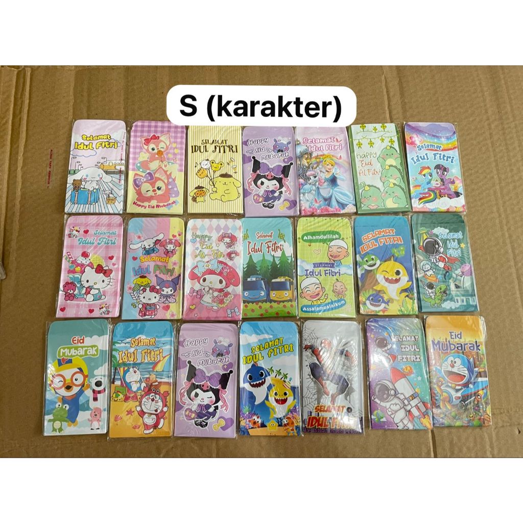 

Amplop lebaran karakter S 1pak isi 10pcs | Angpau lebaran