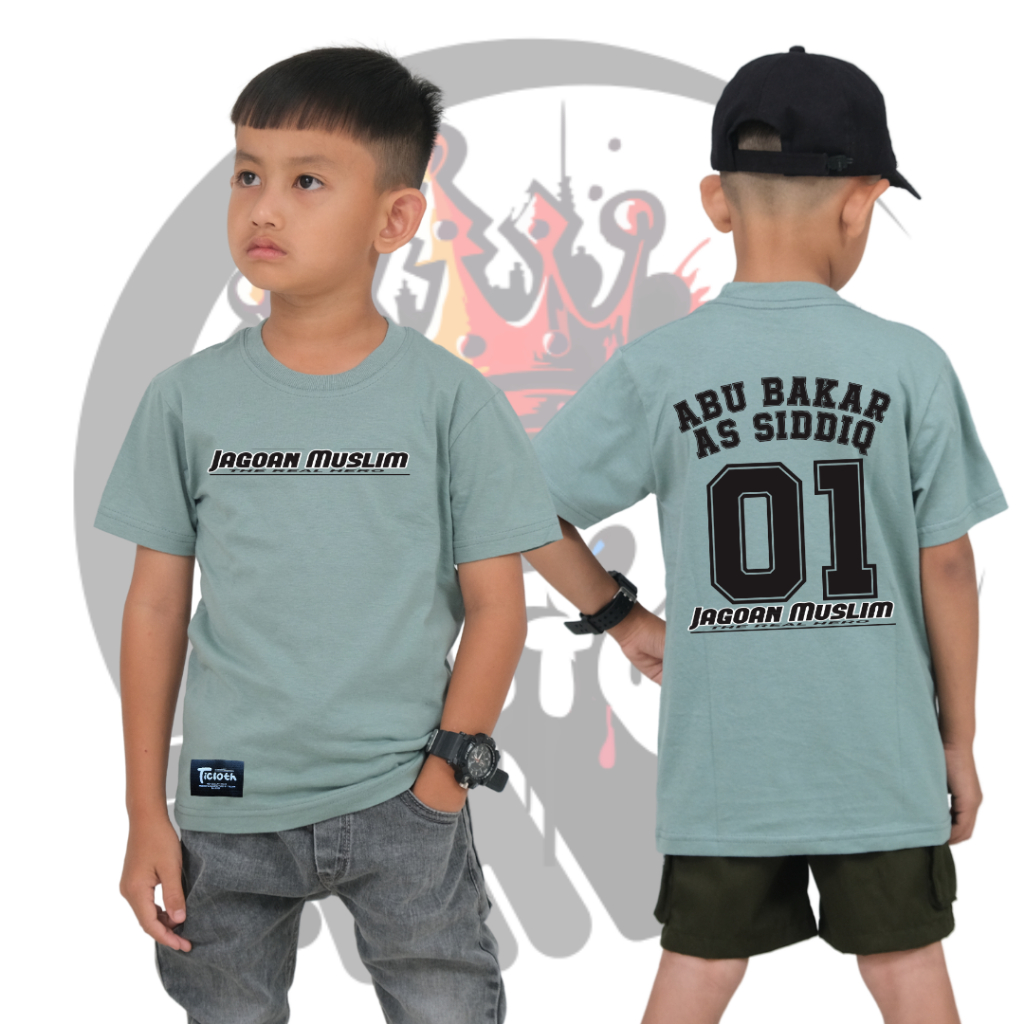 Ticloth Kaos Anak Laki Laki Dakwah Islam Jagoan Muslim Khalifah Baju Nomer Angka