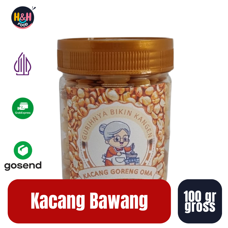 

Kacang Bawang Cahaya / Kacang Goreng Oma / Kacang Goreng / Kacang Gurih 100 Gr (gross)