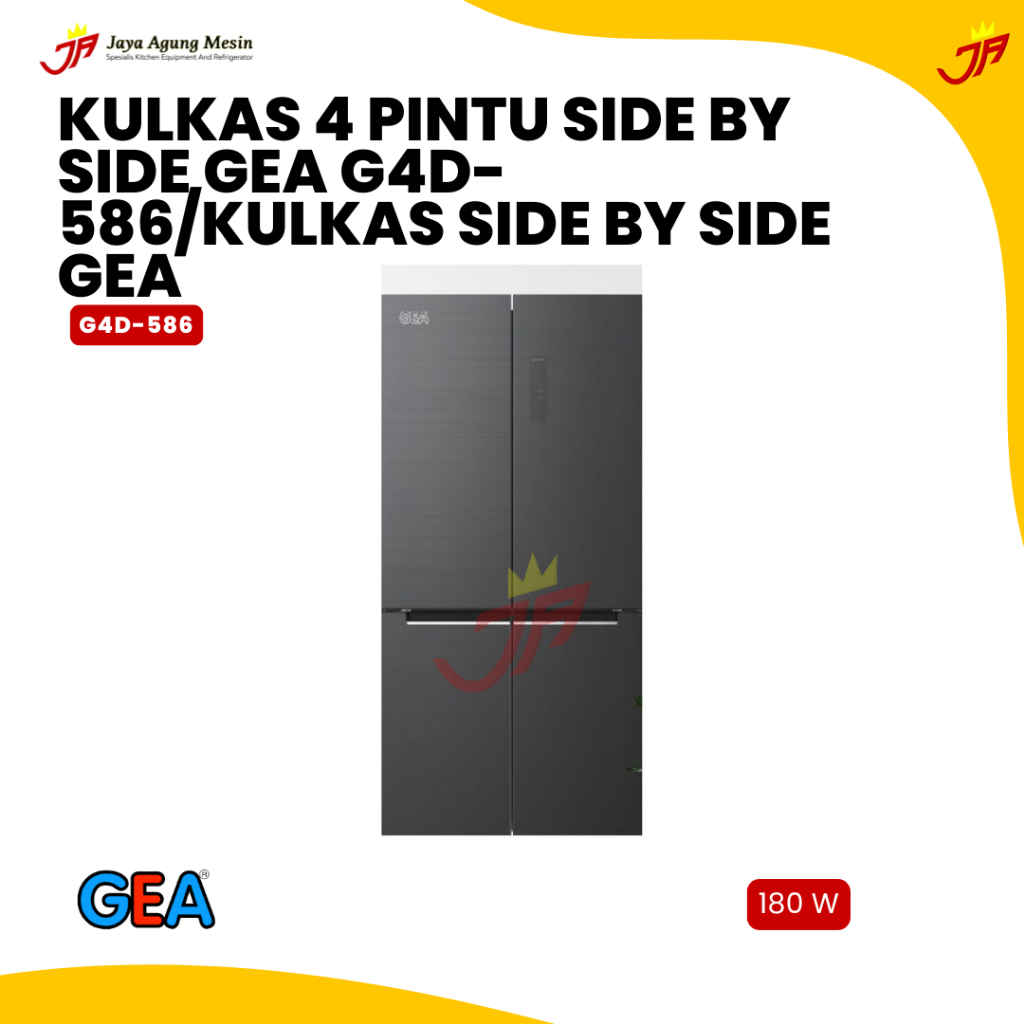 KULKAS 4 PINTU SIDE BY SIDE GEA   G4D-586/Kulkas Side By Side Gea GEA/Kulkas Rumah Tangga GEA