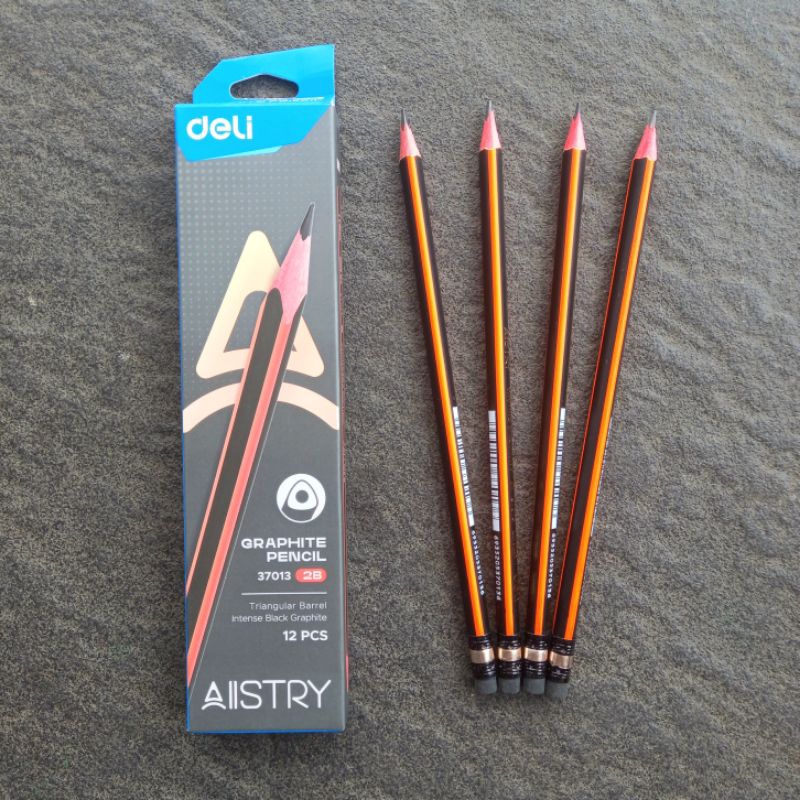 

Pensil Kayu Pencil 2B Deli 37013 AIISTRY ( 12 Pcs ) [ Original ]