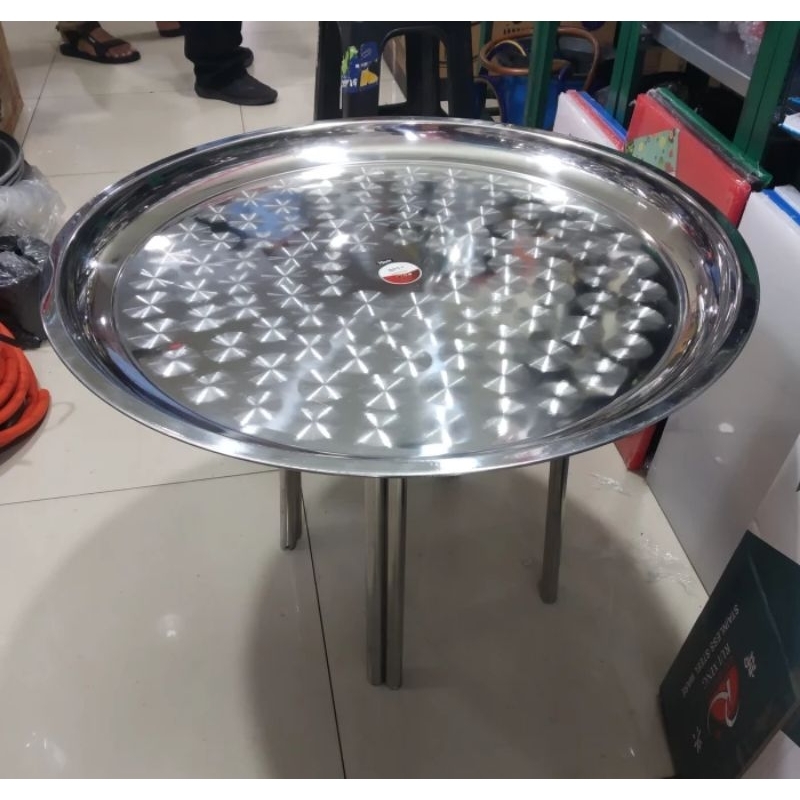 nampan bulat stainless steel 70cm