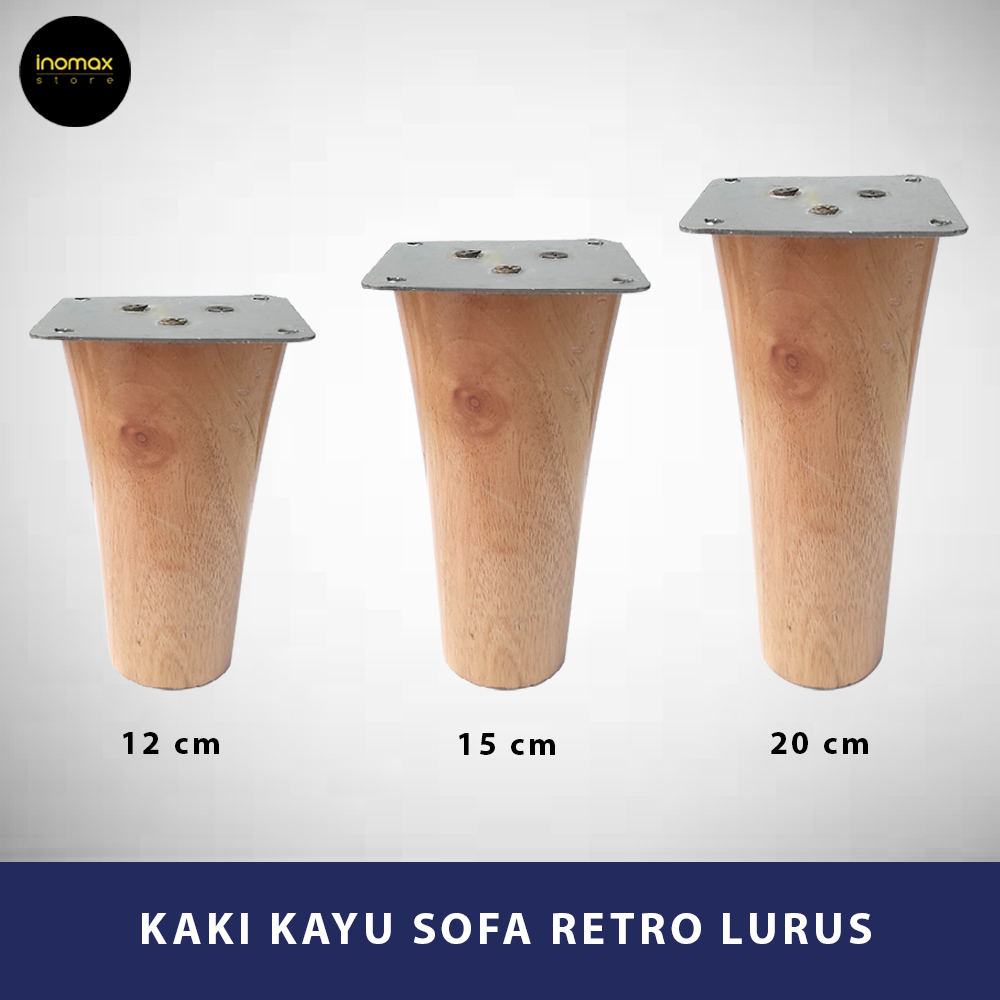 KAKI SOFA KAYU RETRO LURUS - BAHAN BAKU SOFA/AKSESORIS SOFA/FURNITURE/LEMARI/KURSI/DIVAN/SPRING BED/