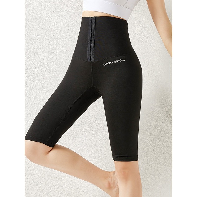 COD Celana Yoga Wanita 3/4 Legging Panjang Celana Olahraga Selutut Gym Berlari,Legging Kaos3/4Pendek