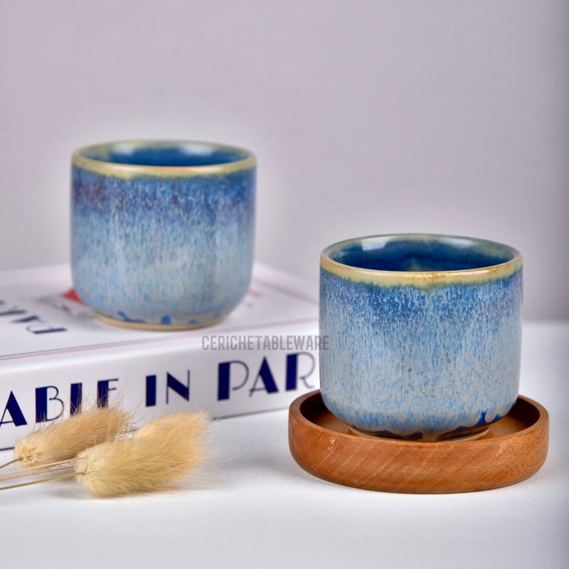 Ceriche Bea Mug Ceramic Vintage / Gelas Keramik / Cup / Ocha Tea Glass / Gelas Aesthetik / Japanese 
