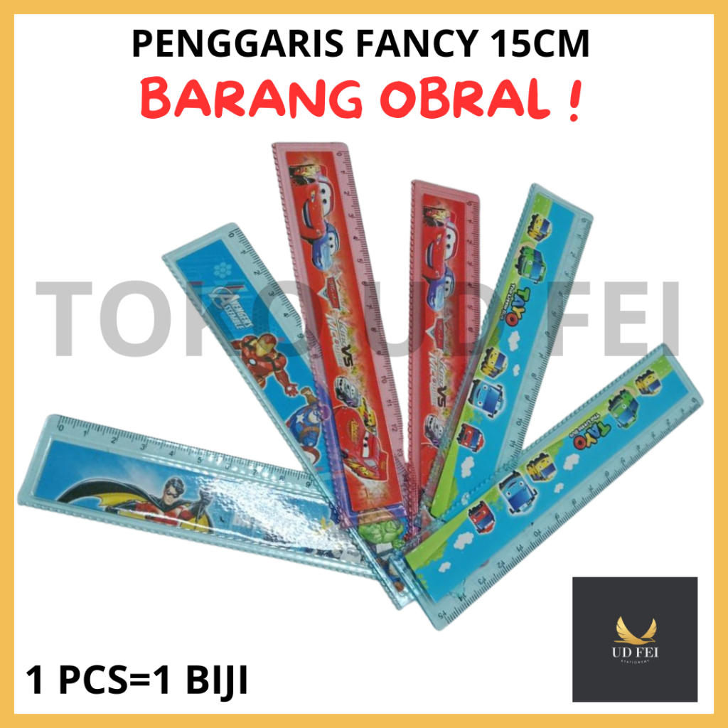 

(OBRAL/ 1 PCS=1 BIJI) PENGGARIS FANCY 15CM/ PENGGARIS MOTIF 15CM/ PENGGARIS 15CM FANCY/ GARISAN 15CM/ MISTAR FANCY