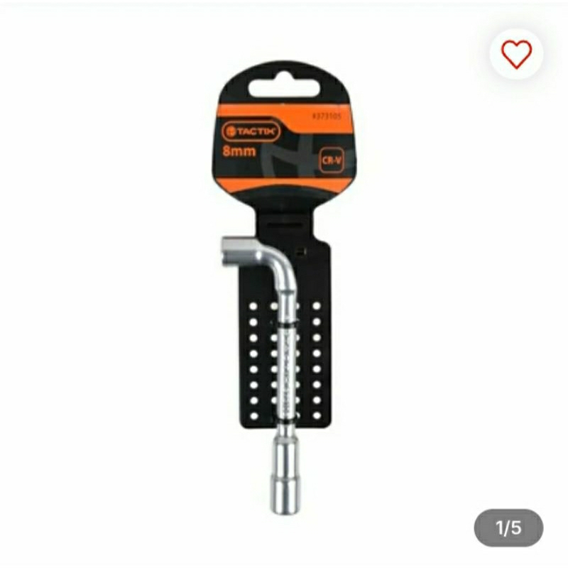 Tactix Kunci Sok L 8 Mm - Silver