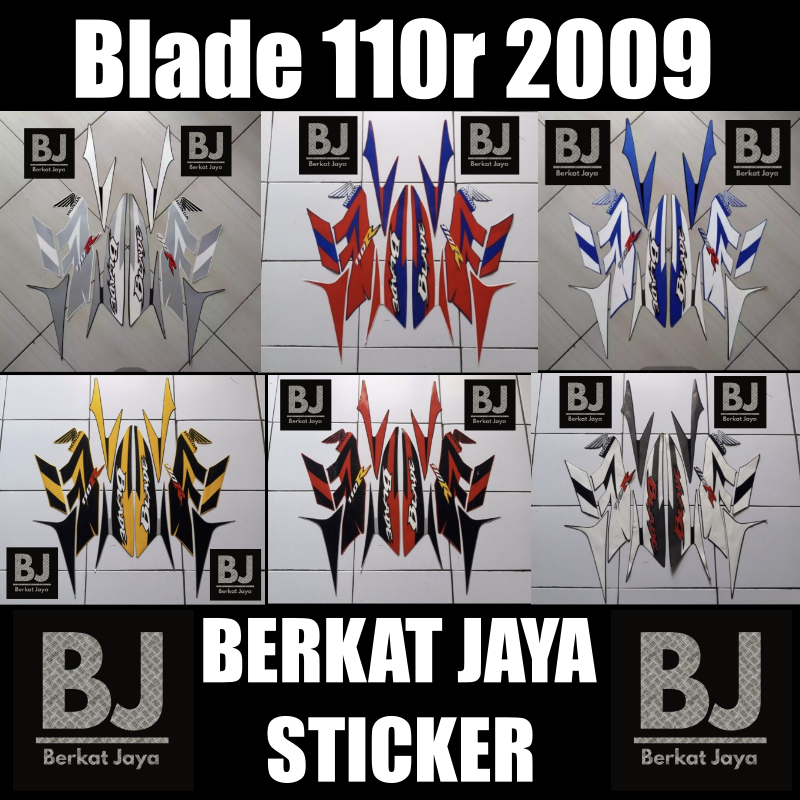 Striping Sticker Honda Blade 110r 2009