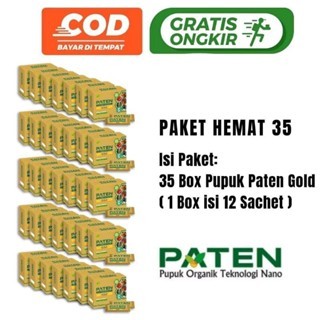 PUPUK PATEN GOLD 35 BOK(isi 12 sachet/box) ORIGINAL RENNER