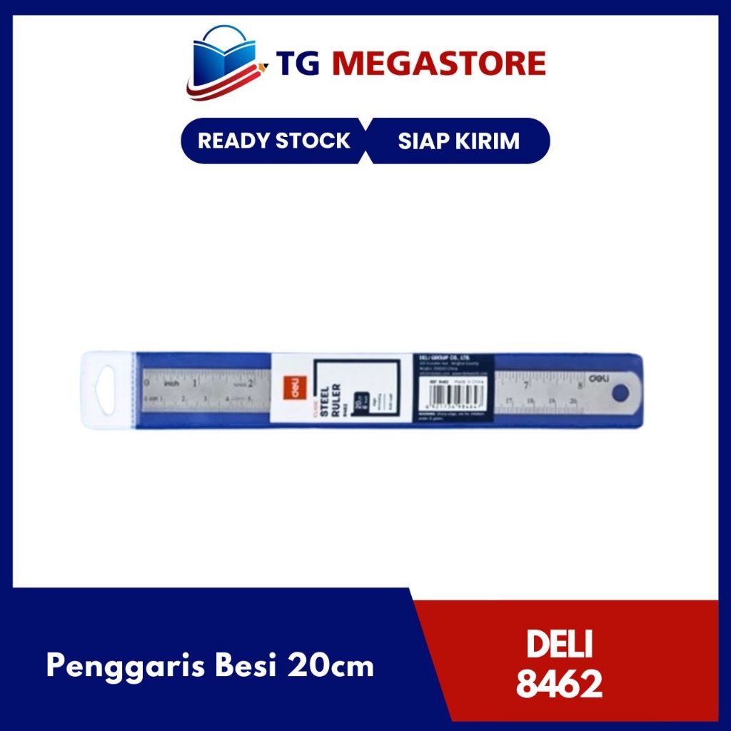 

Penggaris Besi DELI 20cm - 8462