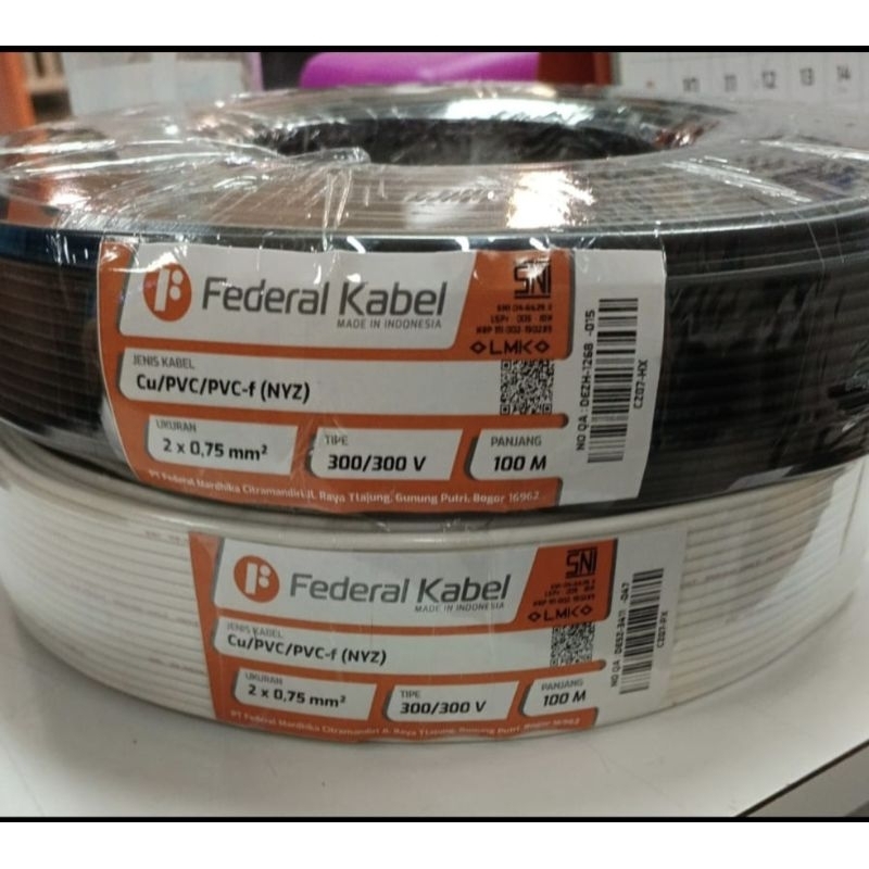 nyz 2x0.75 federal 100mtr