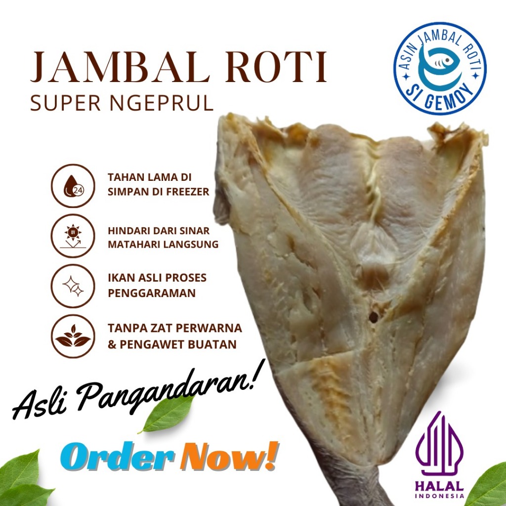 

IKAN ASIN JAMBAL ROTI MENTEGA GRADE A 500 GRAM (SUPER NGEPRUL) ASLI PANGANDARAN