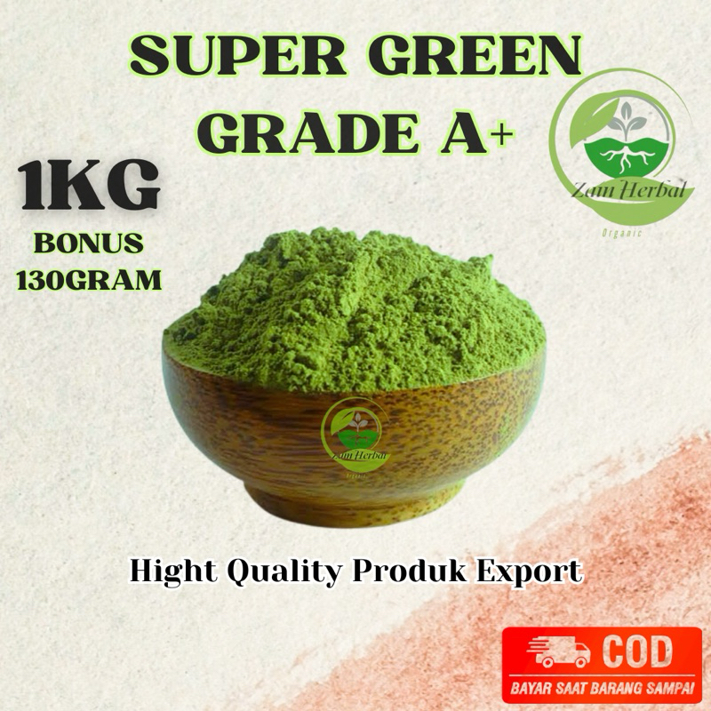 

ZAIN BORNEO CAMPURAN MINUMAN BUBUK PUR|IK bubuk nano 1 KG + 130 GR hijau