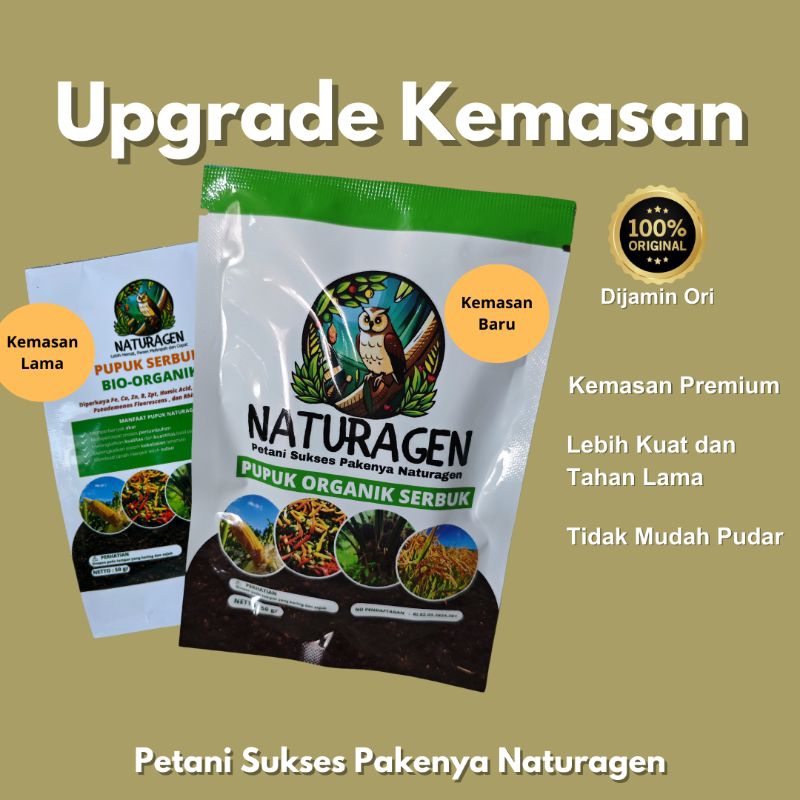 1 Pcs Pupuk Bio Organik Naturagen ORI TERMURAH (BISA COD) pupuk Naturagen padi pupuk Naturagen jagun