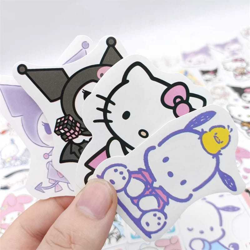 

Sticker Stiker Lucu Box Isi 120pcs Sanrio Karakter