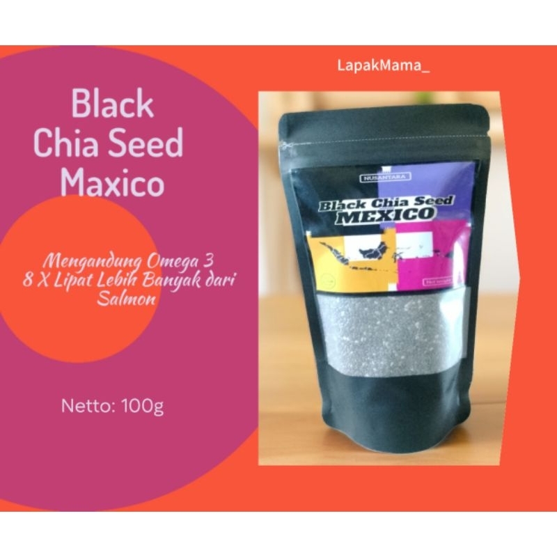 

BLACK CHIA SEED 100g MEXICO ORGANIC PREMIUM QUALITY