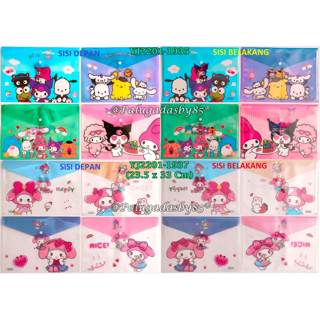 

(1 Biji) Gabungan Map Kancing Sanrio F4 / Map Kancing Karakter / Map Kancing Fancy / GXIMP YJ2201