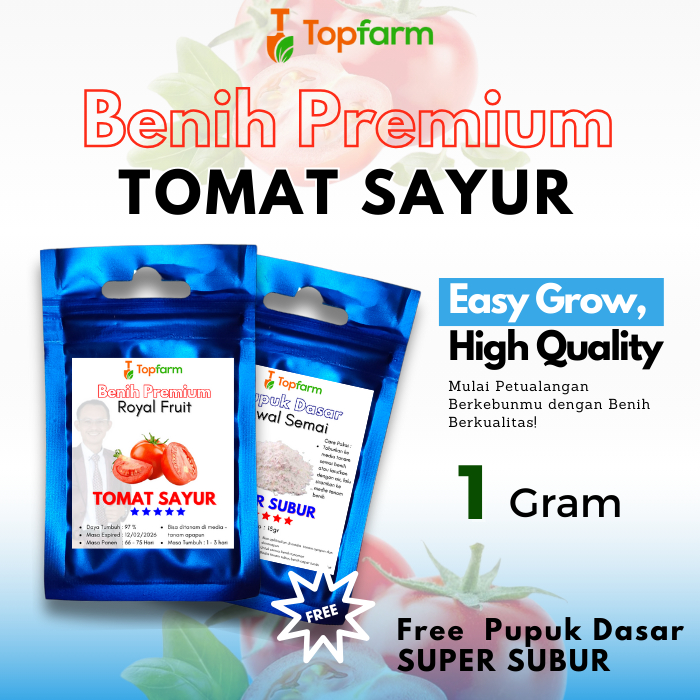 Benih Topfarm / Benih Tomat Buah Besar / Benih Tomat Buah Super Besar / Benih Tomat Buah Super Jumbo