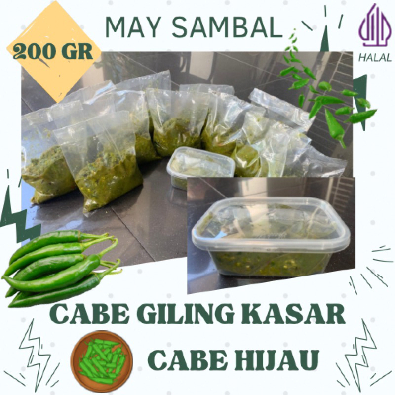 

CABAI GILING KASAR CABE HIJAU - MAY SAMBAL