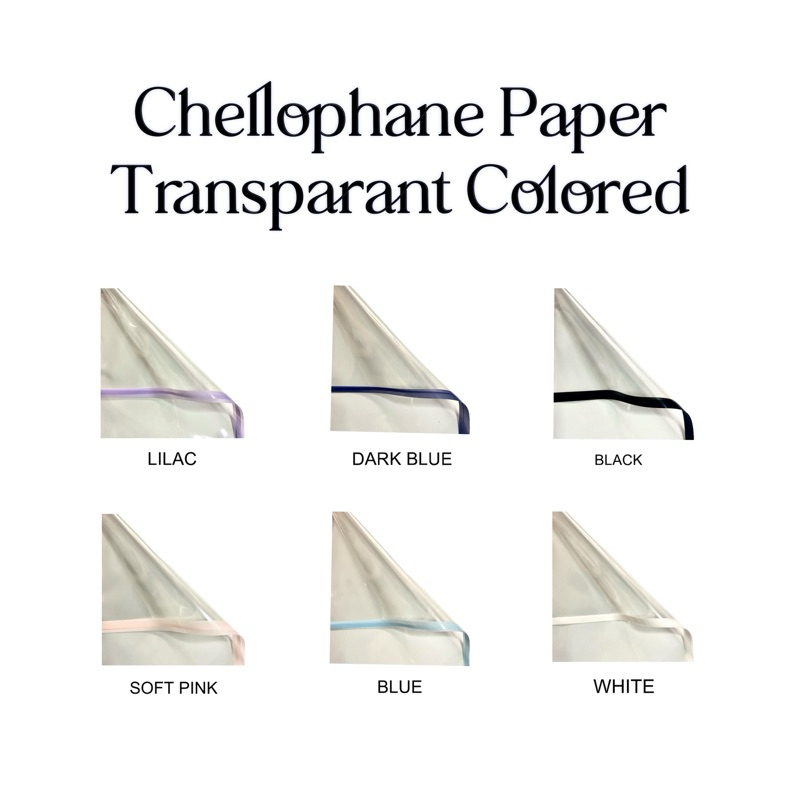 

Kertas Wrapping Chellophane Transparant Colored