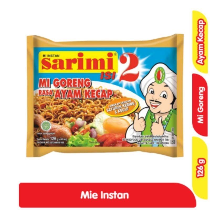 

Sarimi Isi 2 Mi Instan Goreng Ayam Kecap 126 g