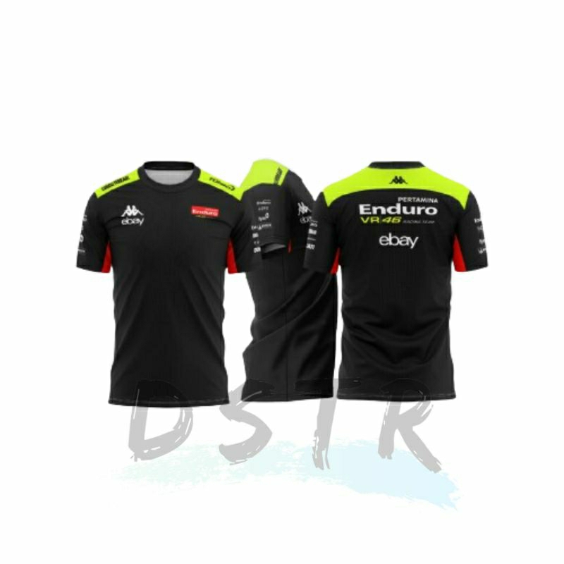 Kaos Jersey MotoGP 2024 Moto GP Team VR 46 Racing Team Fullprint Lengan Pendek