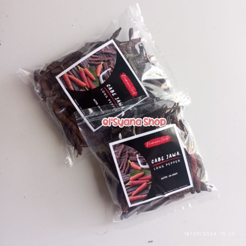

Cabe Jawa Cabe Jamu Cabe Puyang Long Pepper 100 Gram